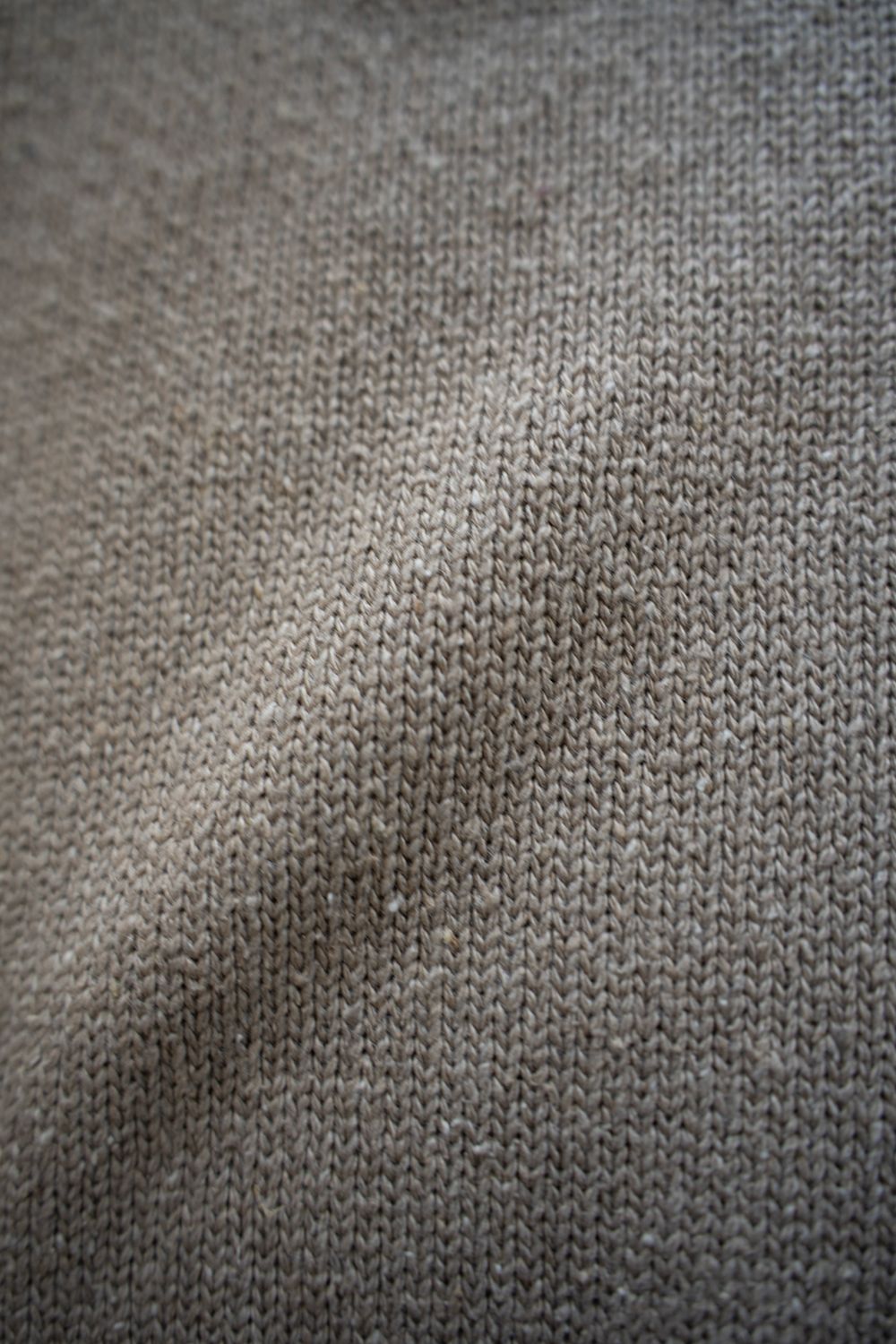 【ラスト1点】【25AW】シルク×コットンクルーネックニット(SAND BEIGE)