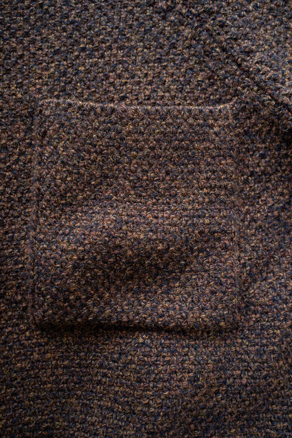 【25AW】5Gニットジップブルゾン(MELANGE BROWN)