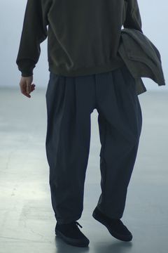 【ラスト1点】【24AW】3 Pleat Nylon Pants(GRAY)