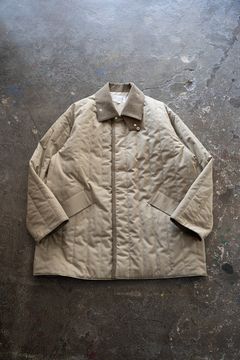 【25AW】コーデュロイ切り替えシンサレートキルティングブルゾン(BEIGE)