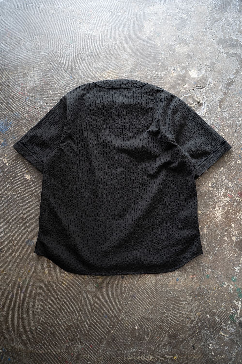 【25SS】"nite game"pajama(seersucker BLACK)【ユニセックス】【セットアップ】