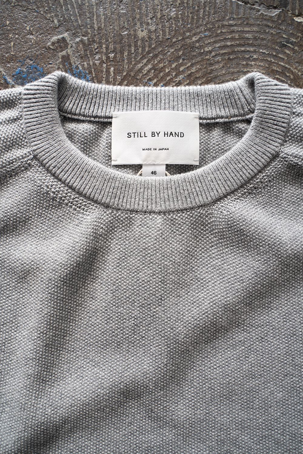 【ラスト1点】【22AW】カシミア混クルーネックニット(HEATHER GRAY)
