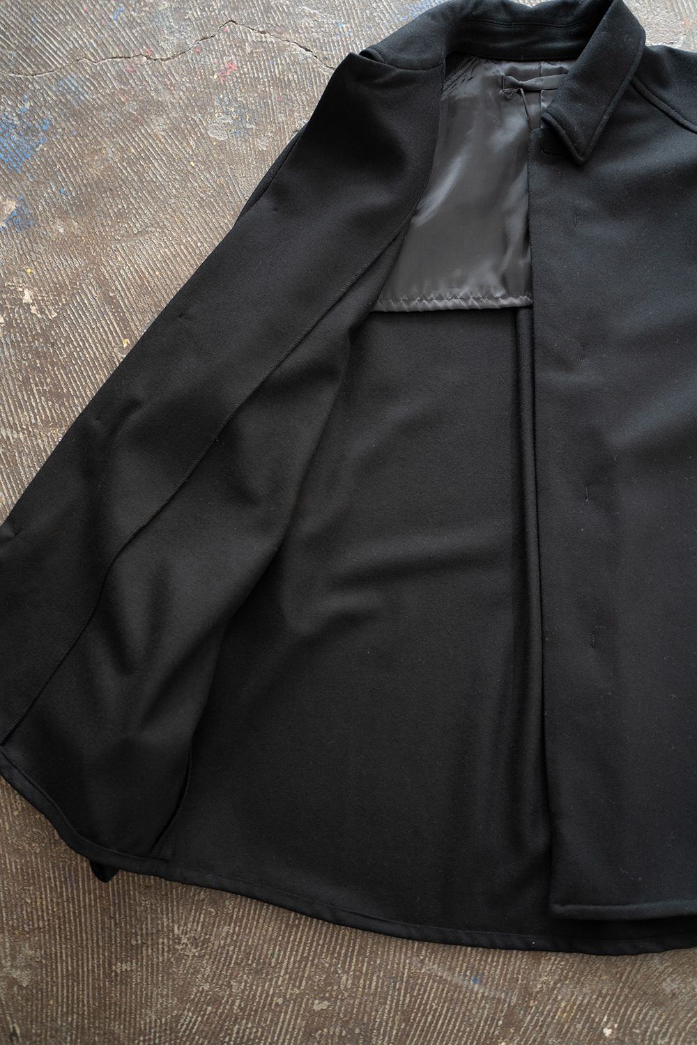 【ラスト1点】【23AW】Flyfront Raglan Shirt Jacket/フライフロントラグランシャツジャケット(BLACK)