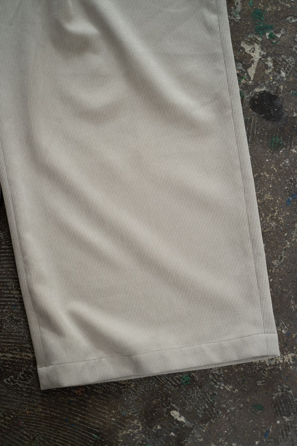 【26AW】2-Tack Corduroy Baggy Trousers/2タックコーデュロイバギートラウザーズ(LIGHT BEIGE)