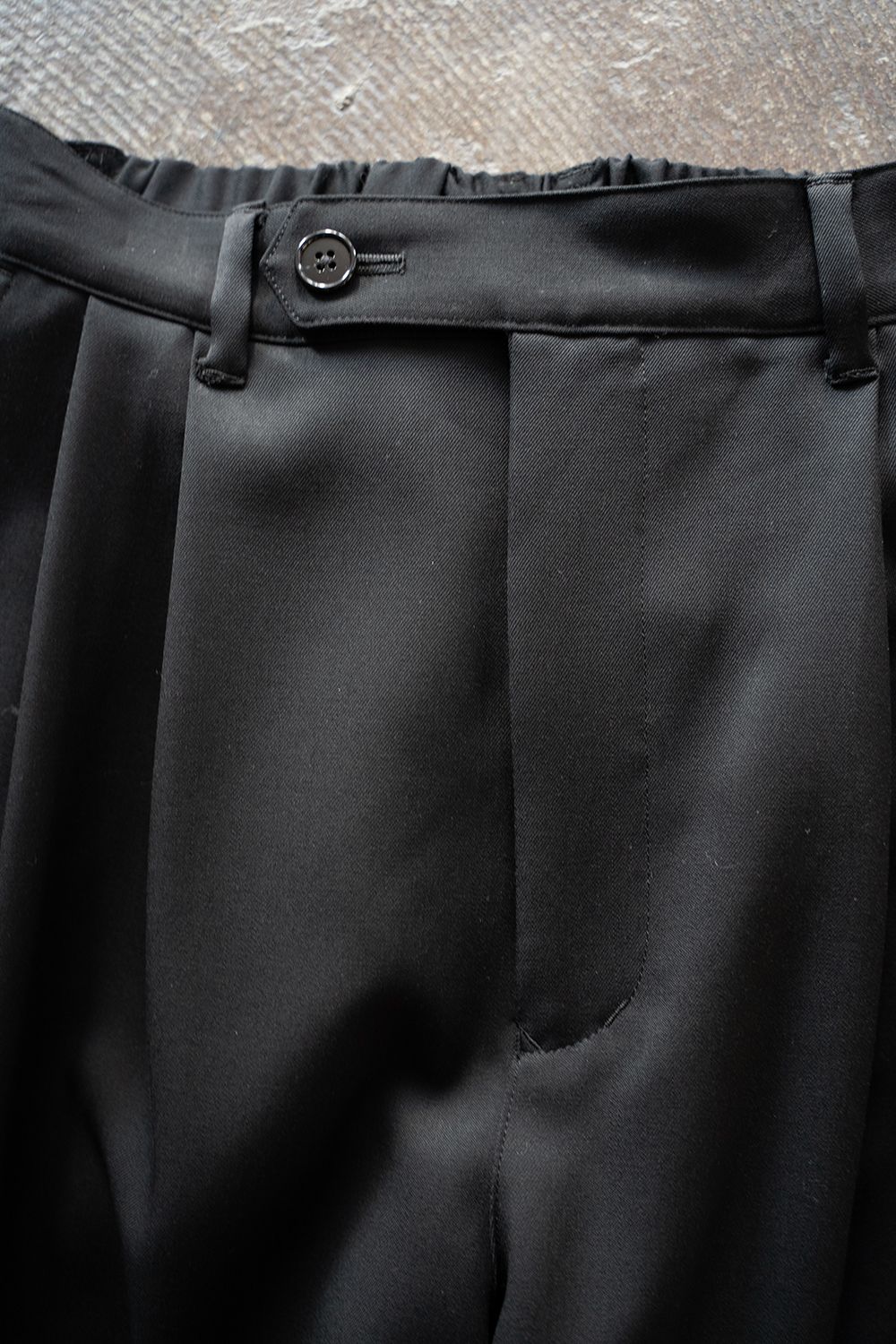 【ラスト1点】【25SS】2Tuck Wide Easy Pants/2タックワイドイージーパンツ(BLACK)