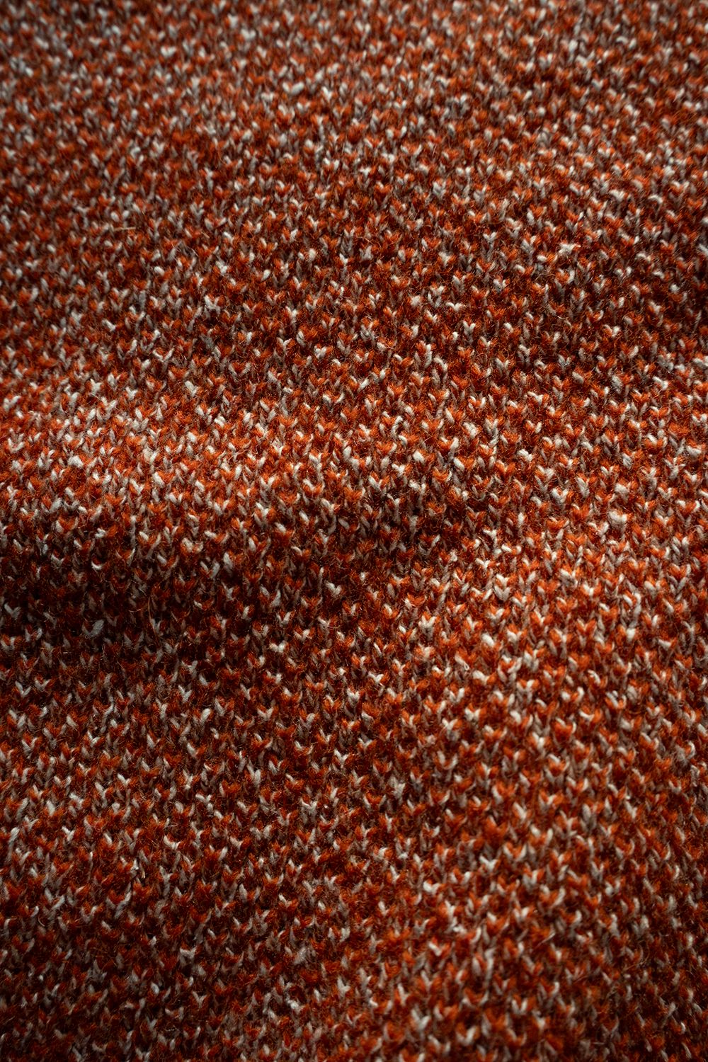 【26AW】ラムウール×ローシルクメランジニット(MELANGE ORANGE)