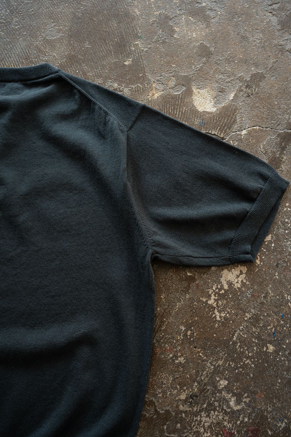 【26SS】綿×ポリエステル×リネン12GニットTee(TEAL BLUE)