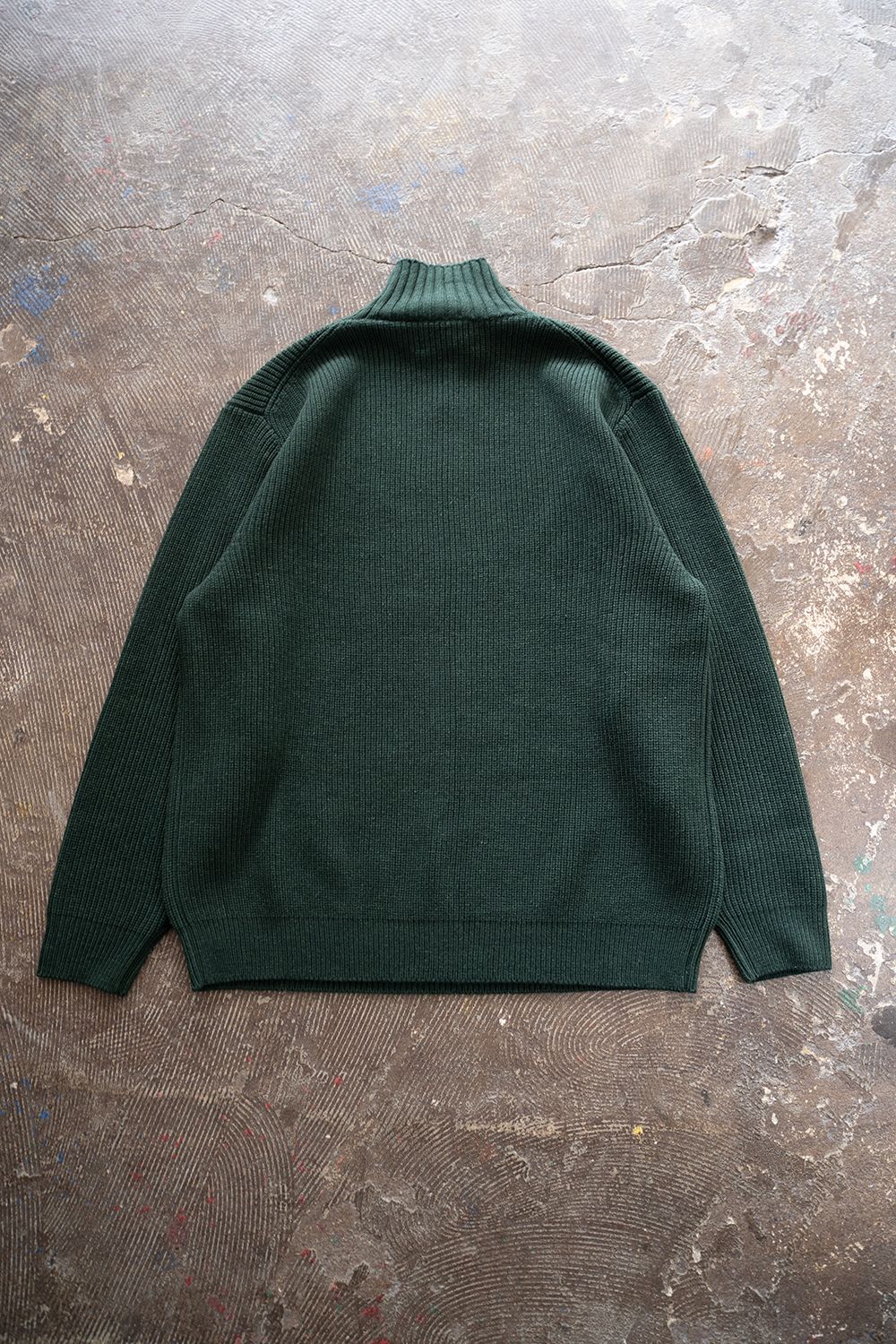 【ラスト1点】【24AW】ウール×シルクハイネックニット(GREEN)