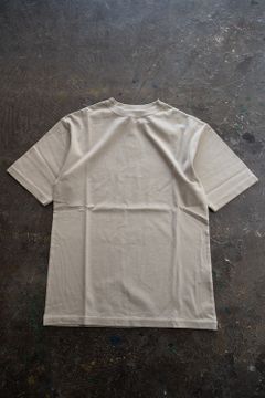 【ラスト1点】スビンコットン30/2吊り天竺半袖T(LIGHT BEIGE)