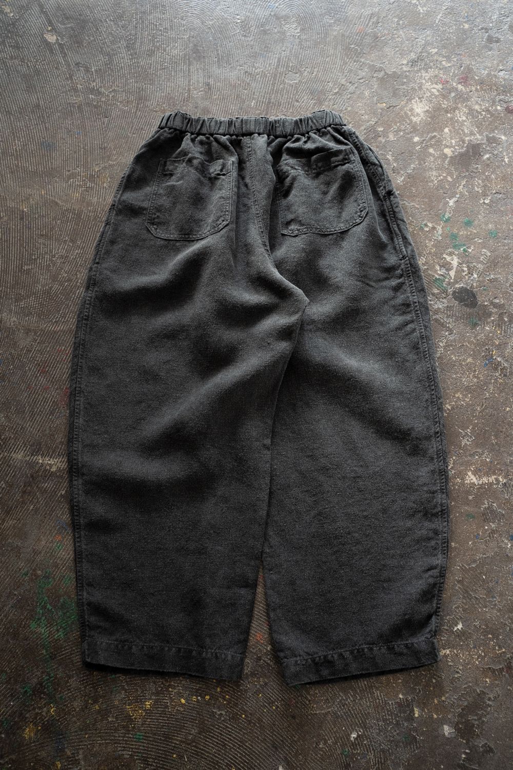 起毛大麻パンツ(炭)