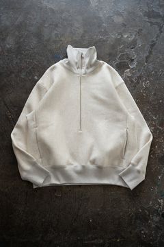【ラスト1点】【23AW】ハーフジッププルオーバースウェット(OATMEAL)