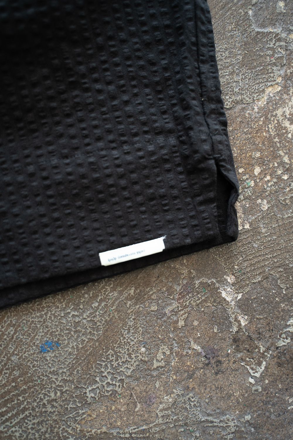 【25SS】"week s/s"pajama【セットアップ】(seersucker BLACK)