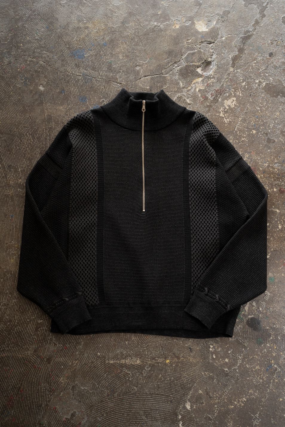 【26AW】Karita Half Zip Knit(BLACK)