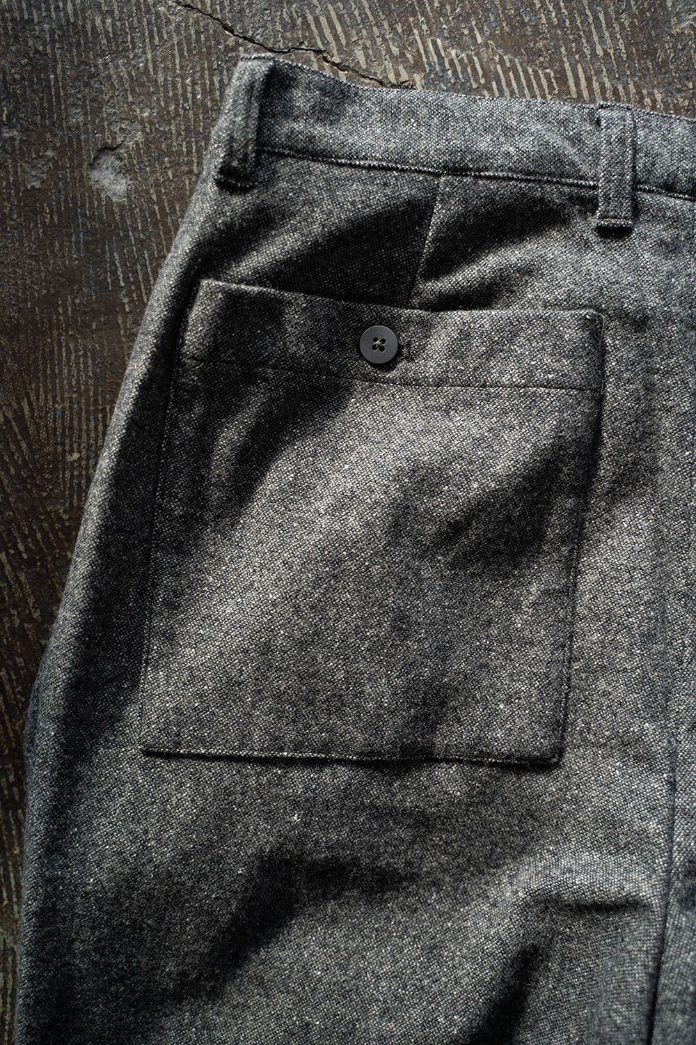 【ラスト1点】【24AW】5者混ネップツイードスラックス(GRAY)