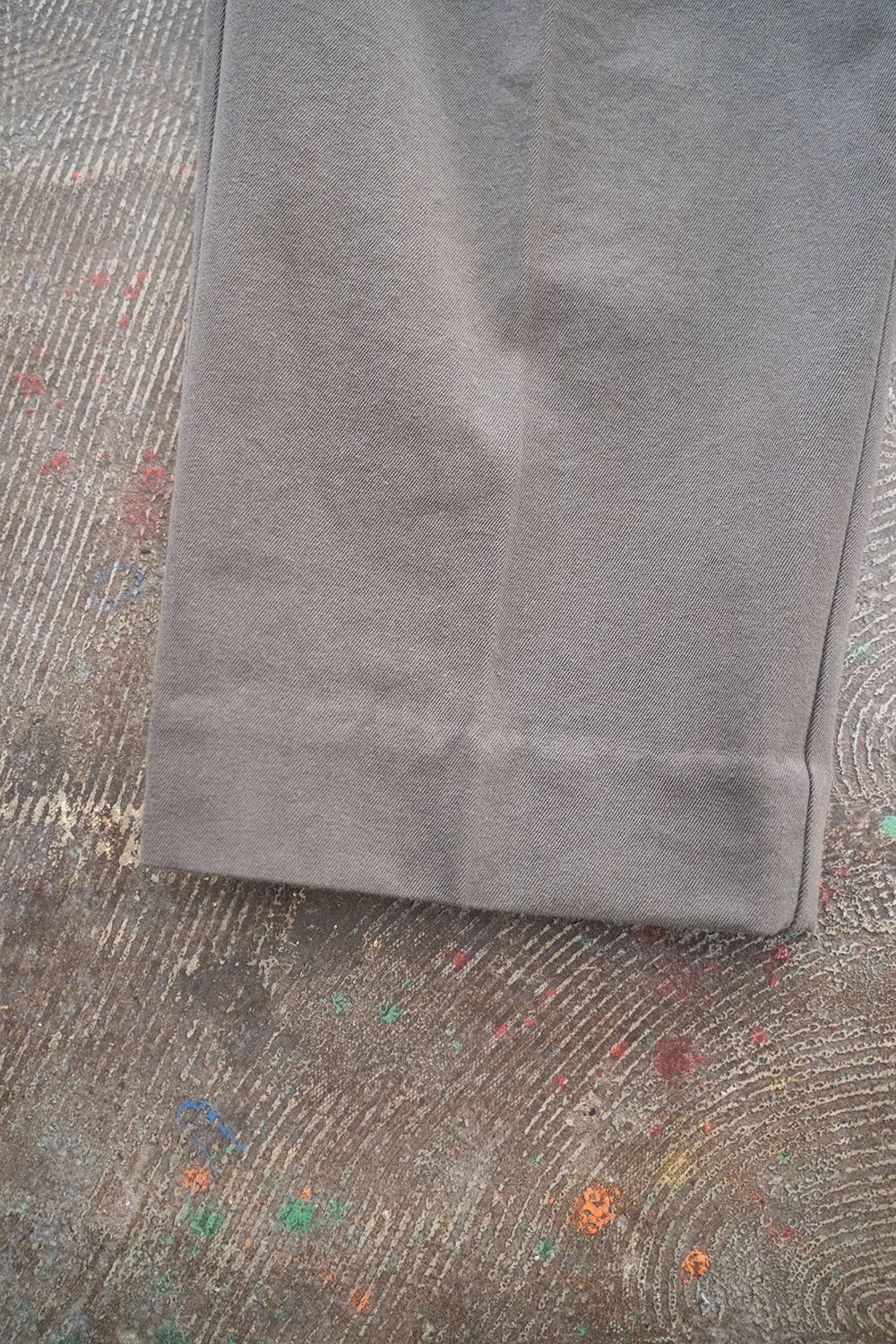 kontor - 【ラスト1点】【22AW】Wool/Co 2 Tuck Trousers(GRAY