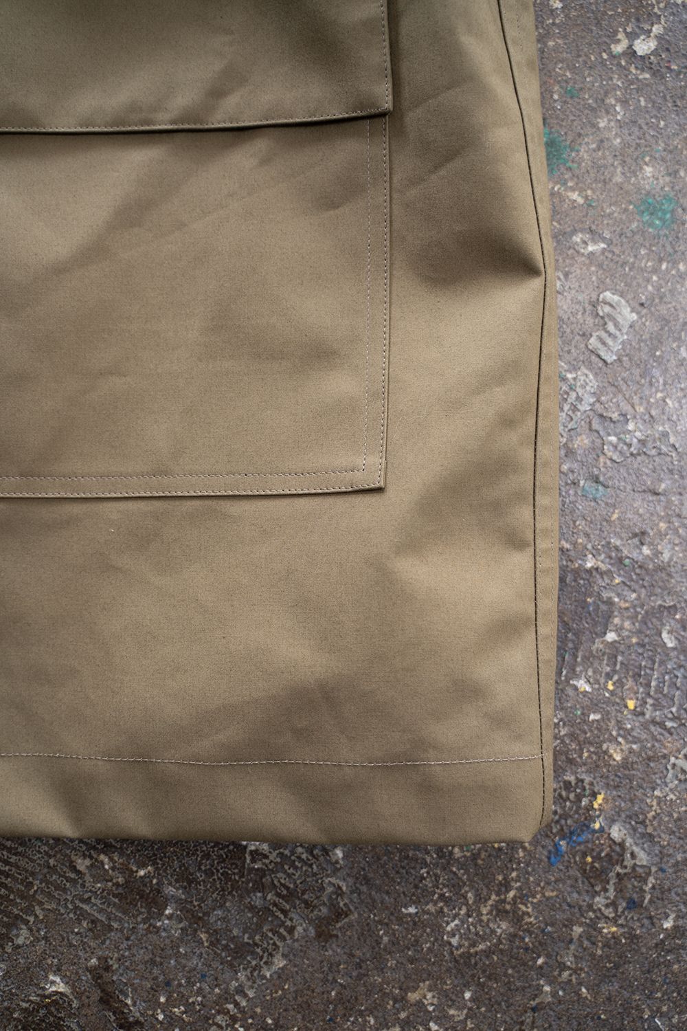【ラスト1点】【25AW】Cotton Typewriter 2WAY Coat/コットンタイプライター2WAYコート(KHAKI BEIGE)