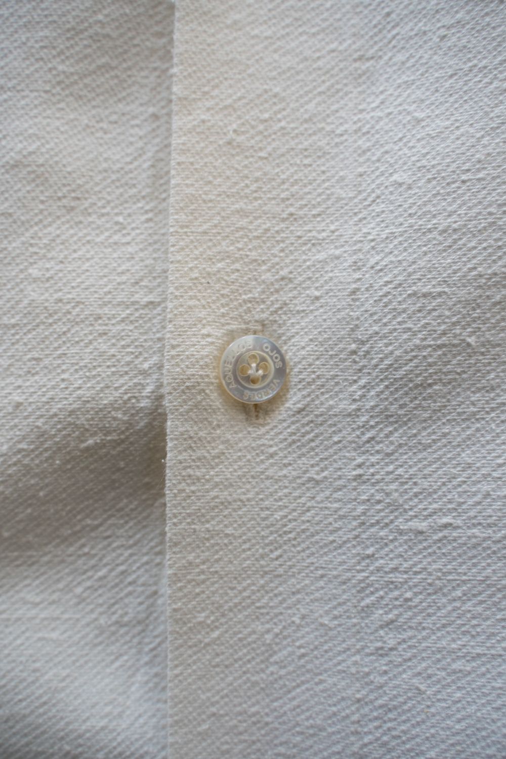 【ラスト1点】【25AW】Silk Nep Kersey Windsor Wide Collar Shirt(PEARL WHITE)