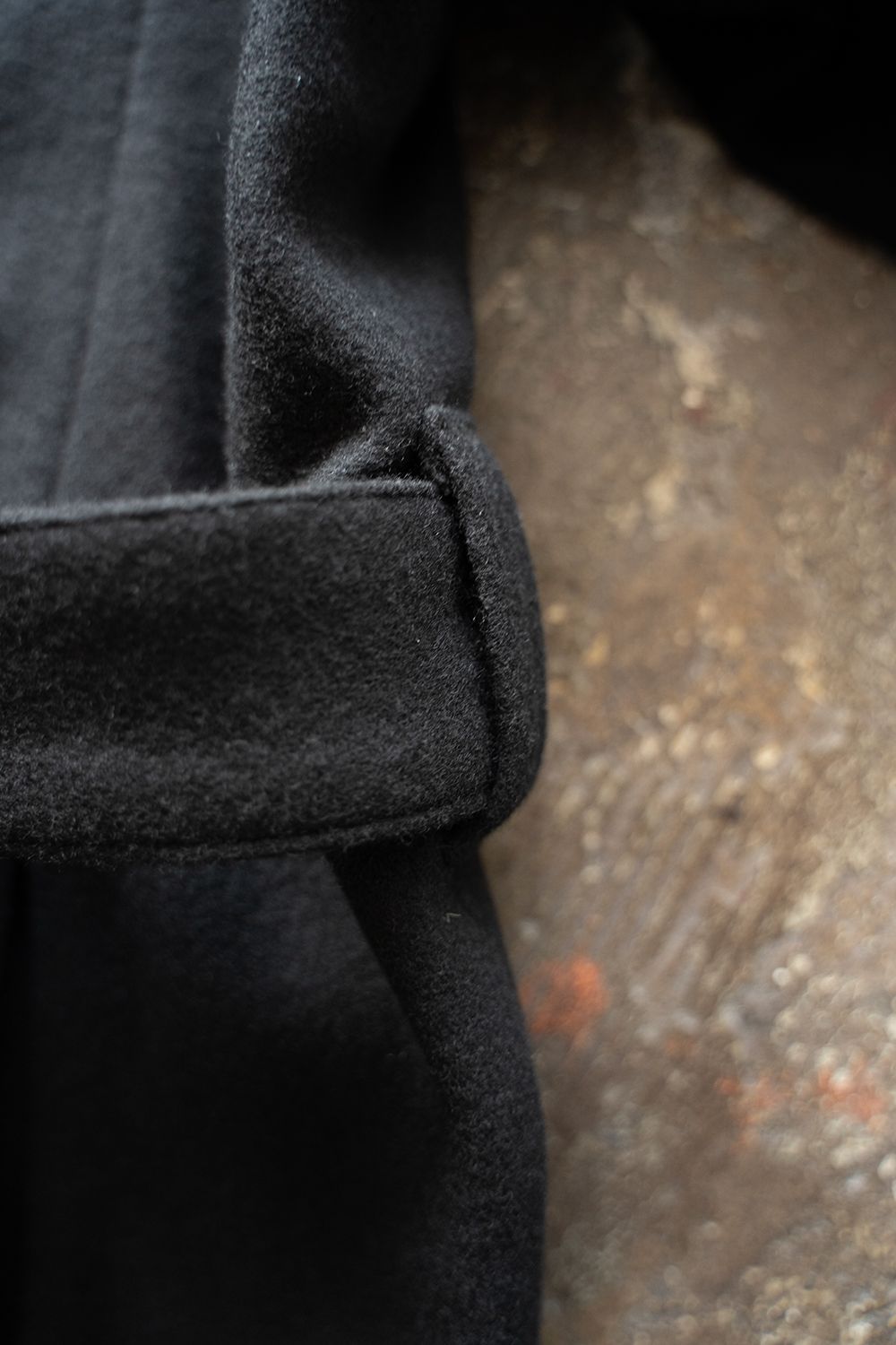 【ラスト1点】【24AW】Belted Over Coat/ベルテッドオーバーコート(BLACK)