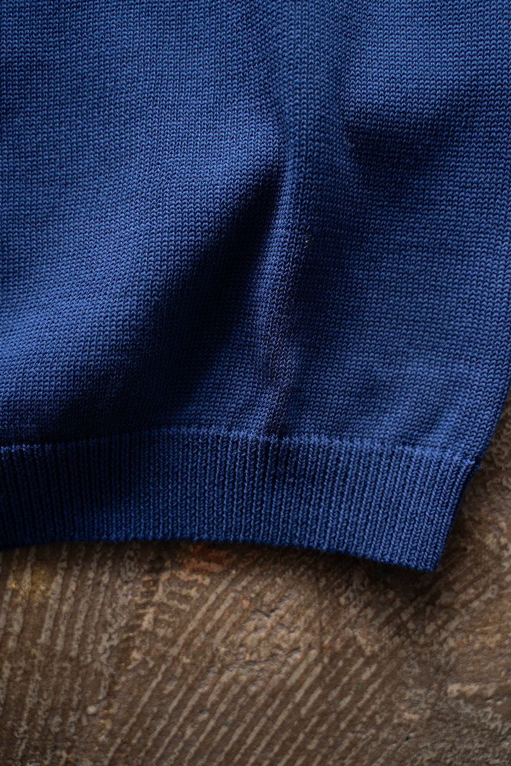 【ラスト1点】【25SS】強撚綿クルーネック10Gニット(ROYAL BLUE)