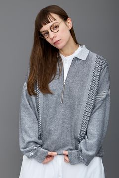 【26SS】Kanto Knit Polo(MIX GRAY)