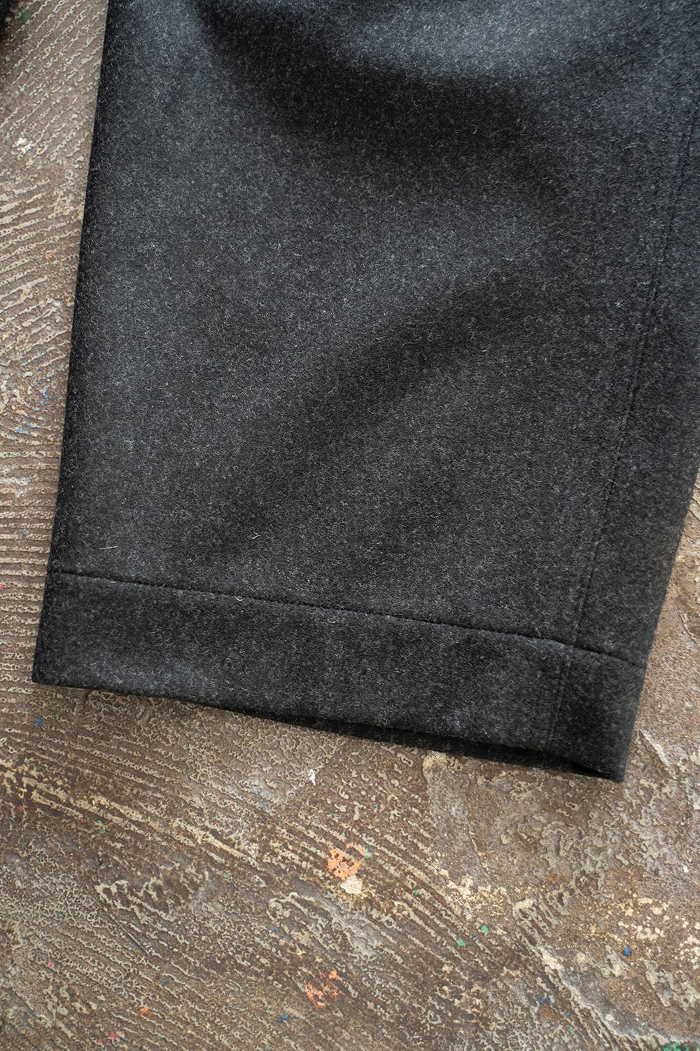 【ラスト1点】2-Tack Flannel Baker Pants/2タックフランネルベイカーパンツ(BLACK)