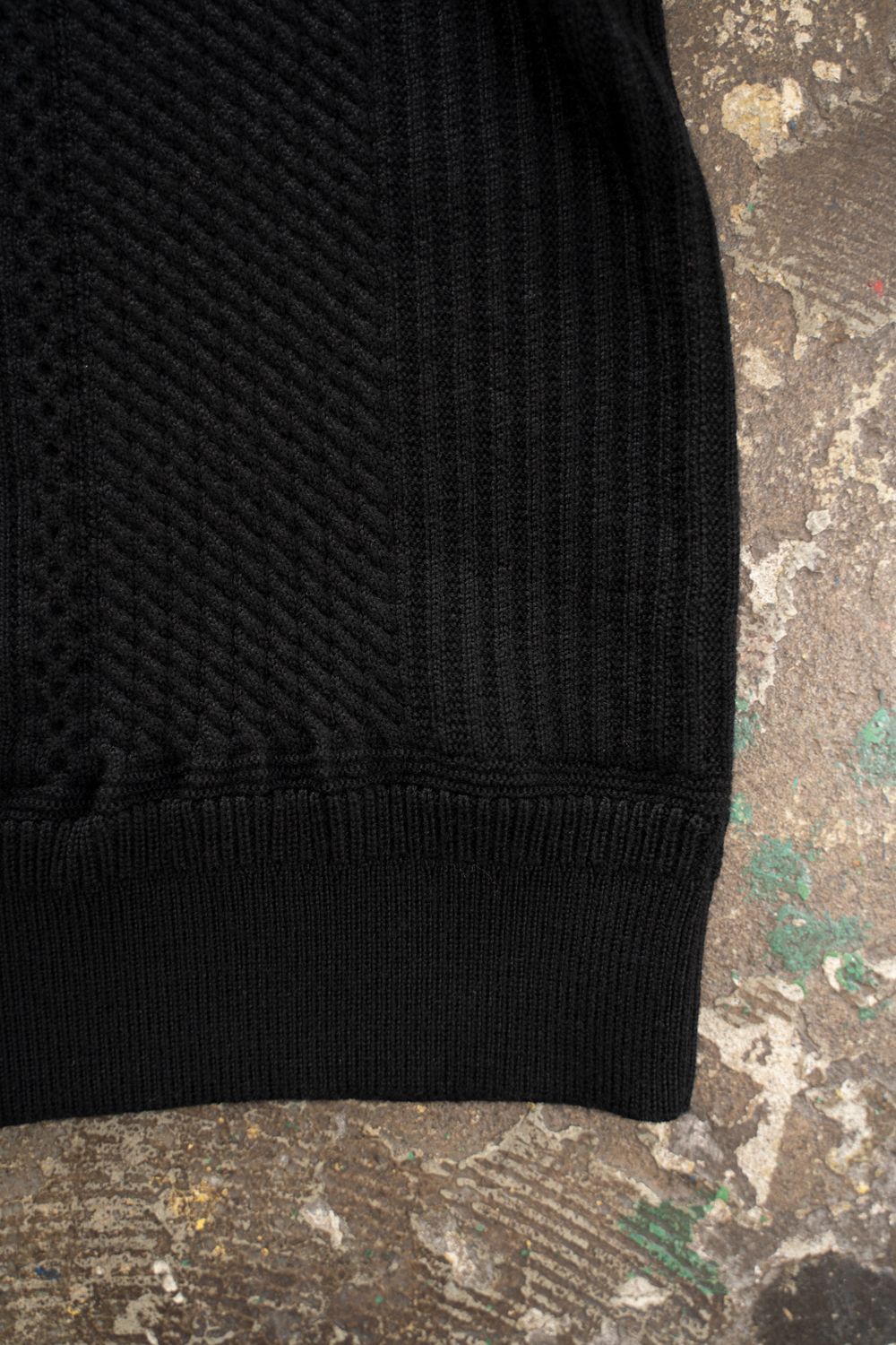 【26AW】Teriha Zip Polo(BLACK)