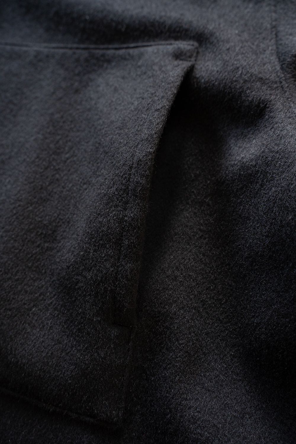 【26AW】ウールシャギーシャツブルゾン(BLACK)