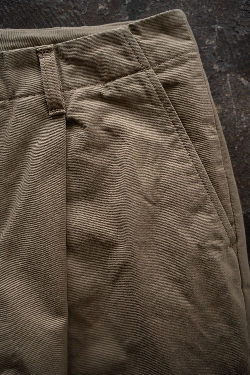 【26SS】セルビッチチノワンタックパンツ(BEIGE)