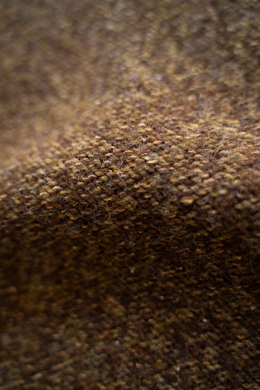 【ラスト1点】Yak/Shetland wool/Nep crew neck sweater(CURRY)
