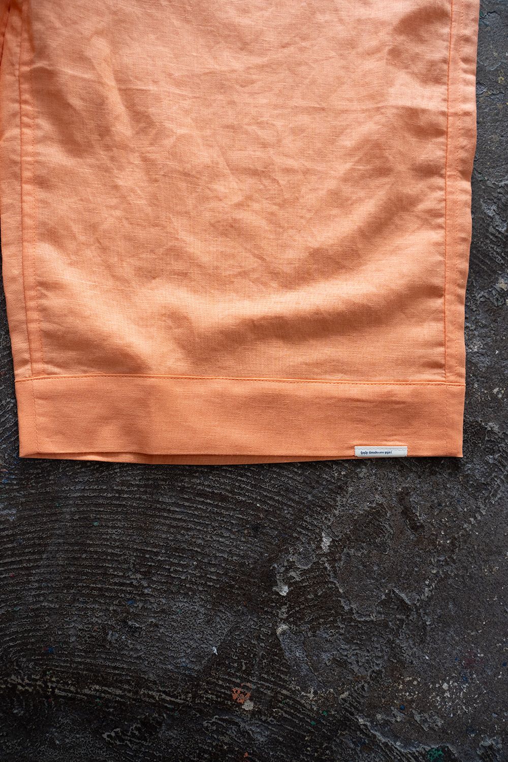 【ラスト1点】"zen "pajama linen cotton/パジャマ(セットアップ)【ユニセックス】(ORANGE)