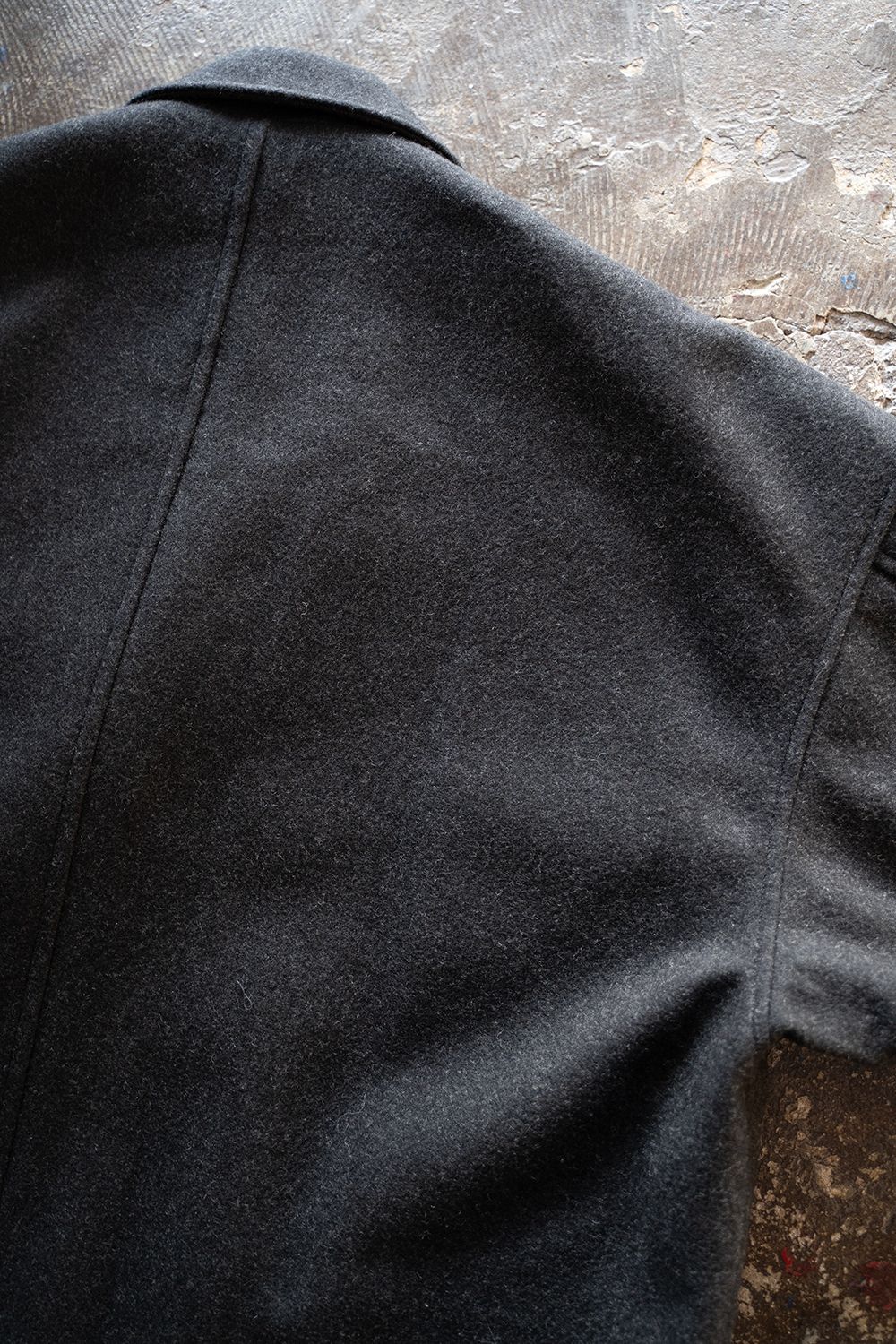 【ラスト1点】【24AW】Wool Semi P Coat(BLACK)