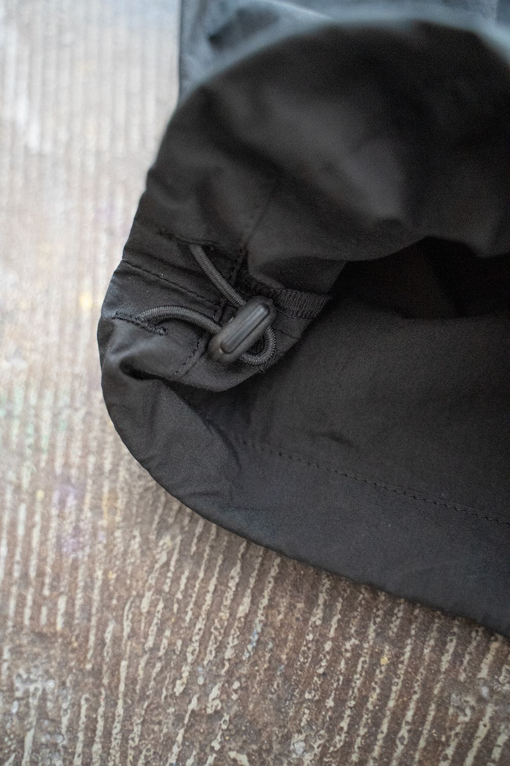 【ラスト1点】2-Tack Cotton-Nylon Trousers/2タックコットンナイロントラウザーズ(BLACK)