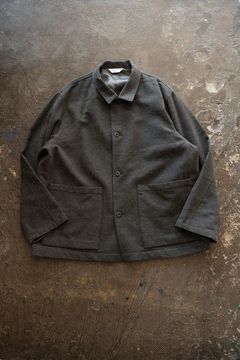 【26AW】コットン×ウールカルゼカバーオール(GREY)