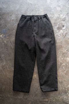 【ラスト1点】【23AW】シェットランドウールイージーパンツ(CHARCOAL)