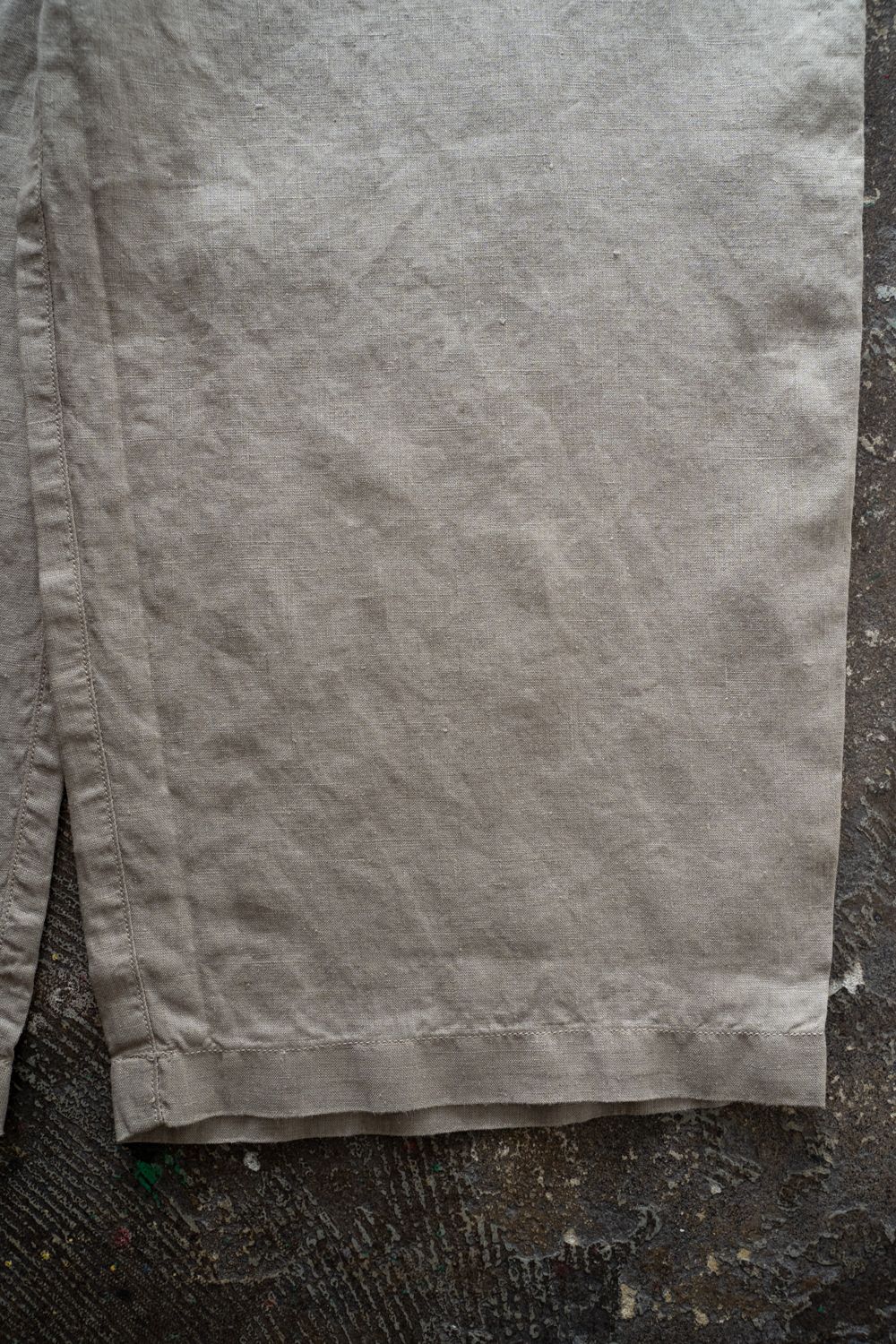 大麻ワイドパンツ(珈琲)