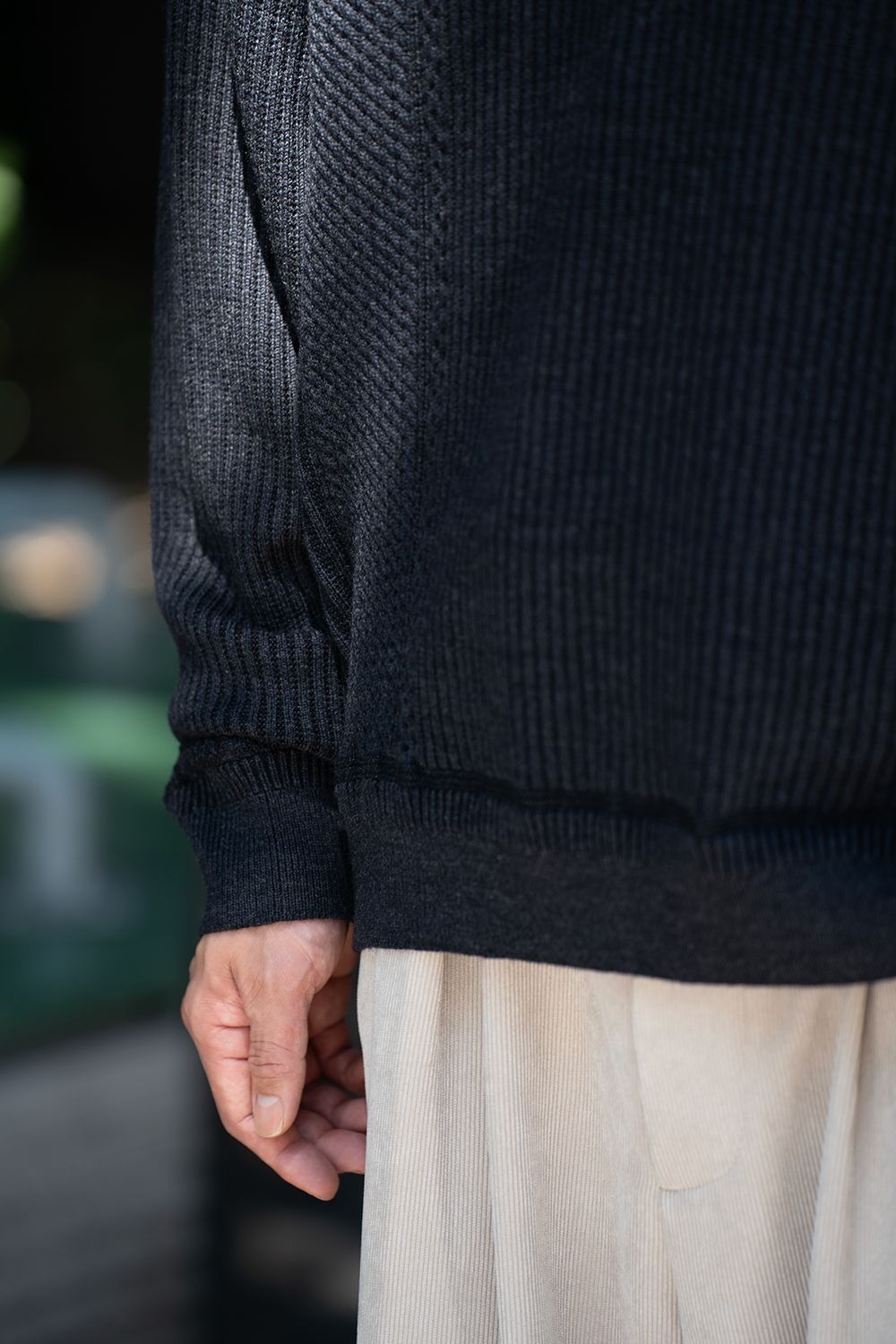【26AW】Teriha Zip Polo(NAVY)