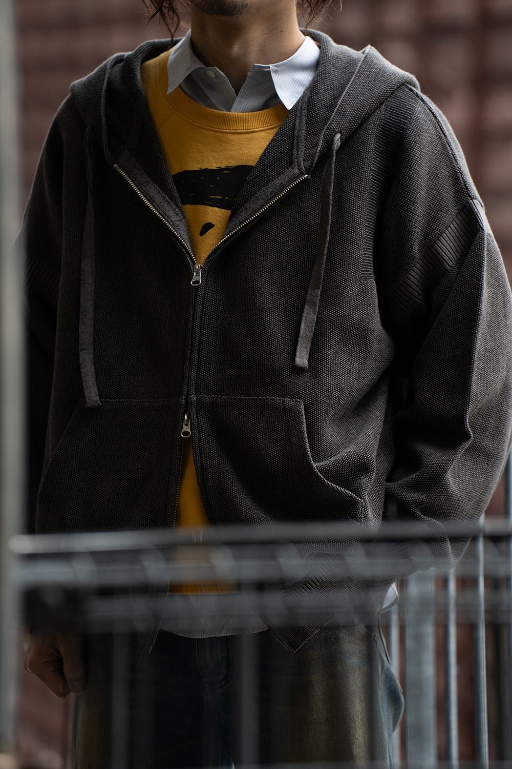 【26SS】Senshun Zip Hoodie(GREIGE)