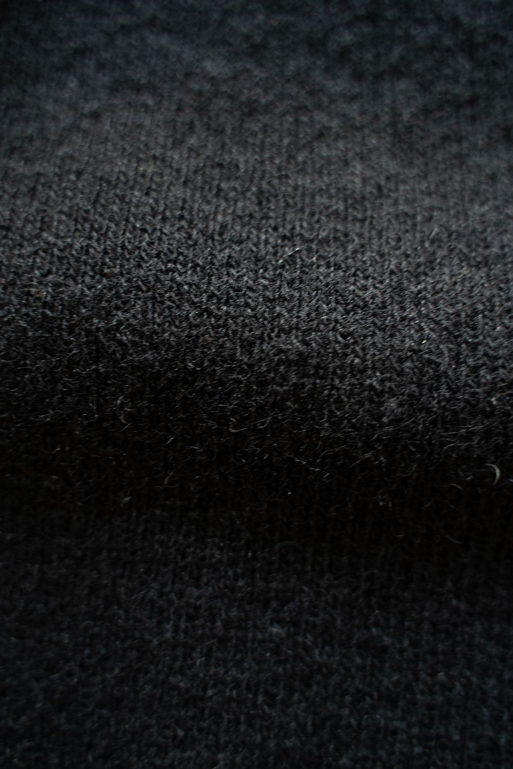 Hard twisted Shetlandwool GOB sweater(BLACK)