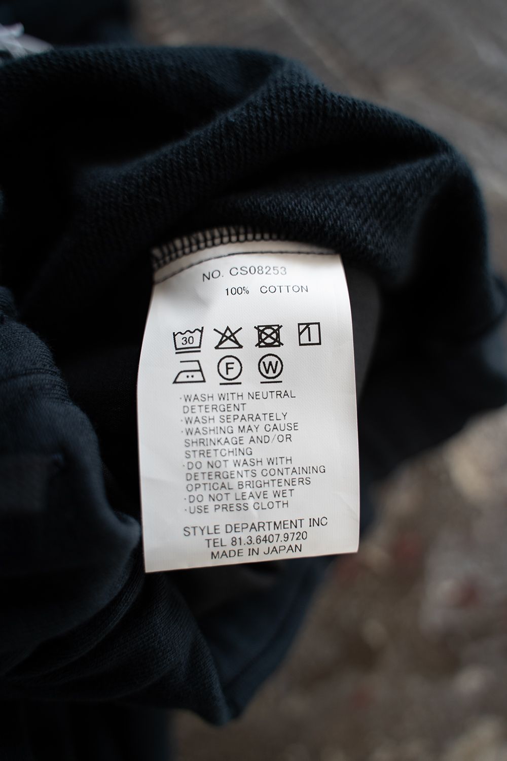 【ラスト1点】【25AW】裏毛ワンタックスラックス(DARK NAVY)