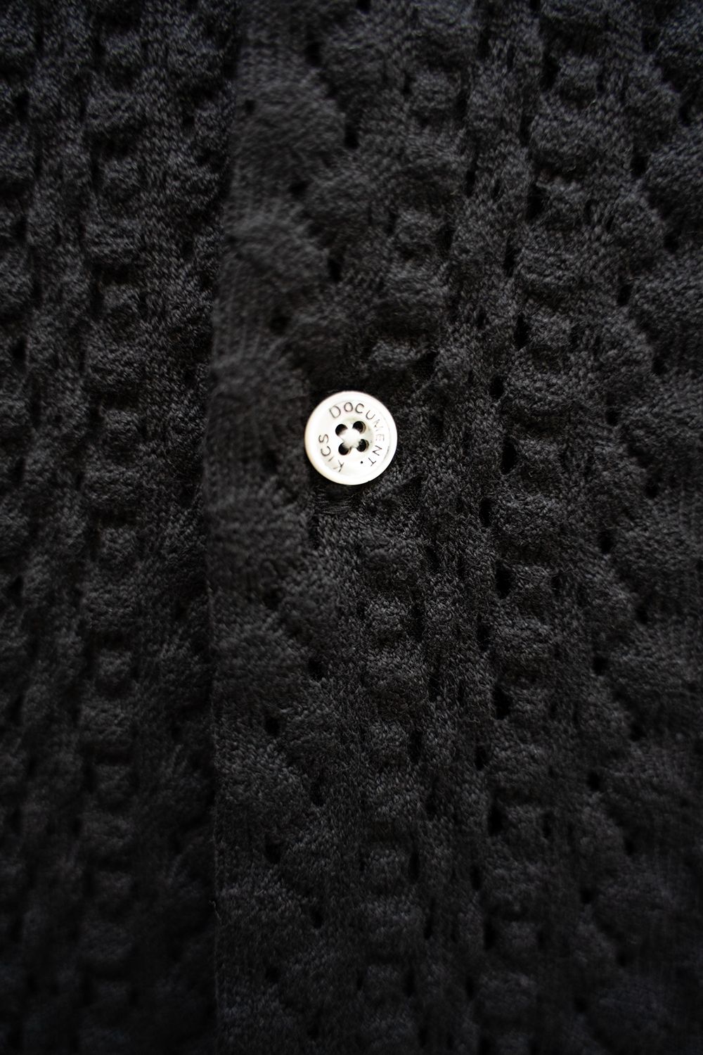 【ラスト1点】【24SS】Barfuss Knit H/S Shirt/バルファスニットハーフスリーブシャツ(BLACK)