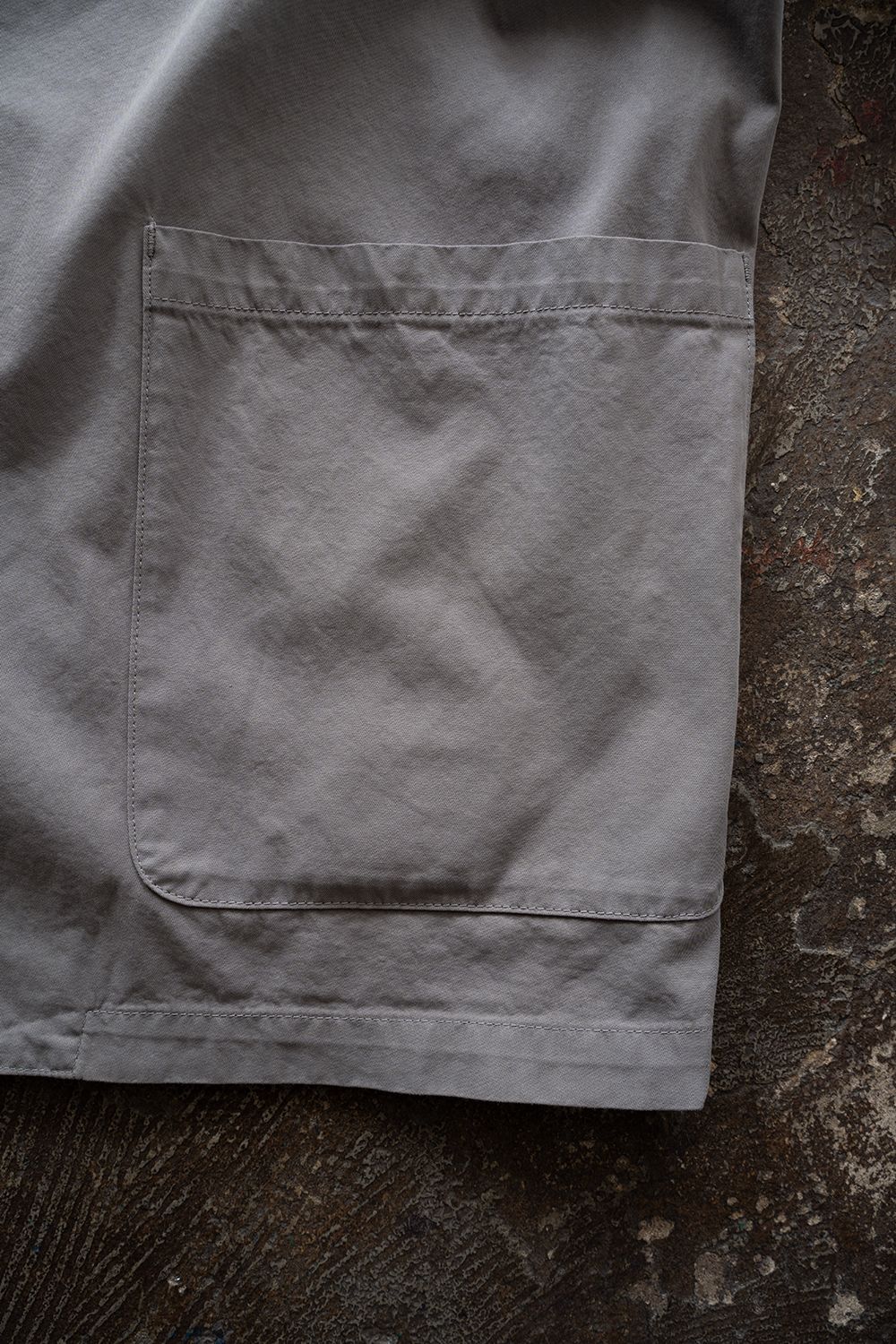 【26SS】ガーメントダイ3Bジャケット(SMOKE GREY)