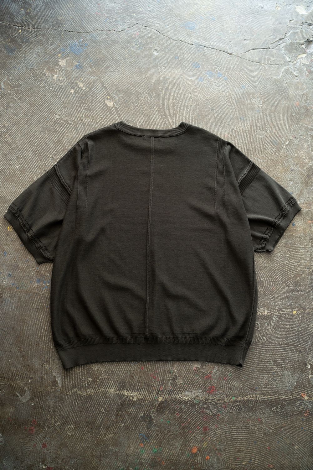 【ラスト1点】【26SS】Mebuki S/S Knit(DARK OLIVE)