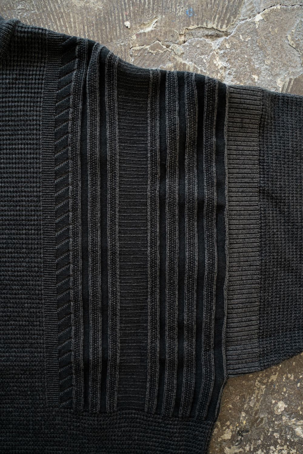 【ラスト1点】【25AW】Fuyushigure Half Zip Knit(BLACK)