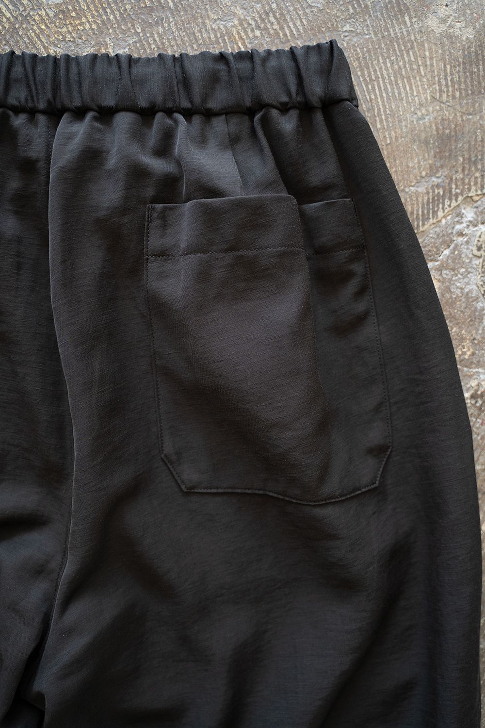 【ラスト1点】【25SS】リヨセル×リネンイージーパンツ(BLACK)
