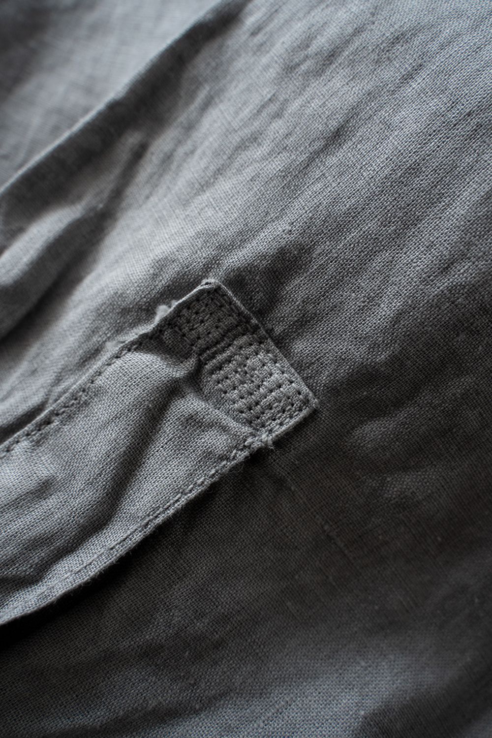 大麻シャツ 3(薄炭)