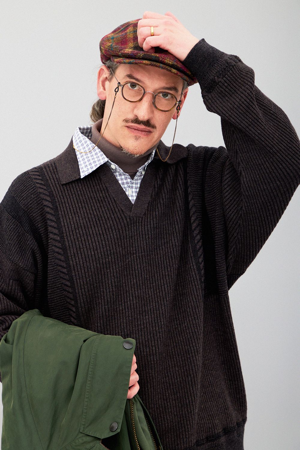 【25AW】Setsuen Skipper Knit(BROWN)