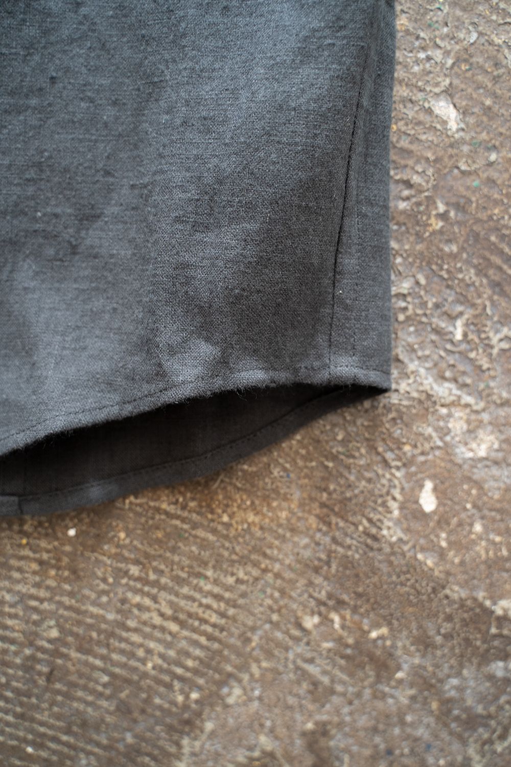【ラスト1点】【22AW】リネンオックスシャツ(CHARCOAL)