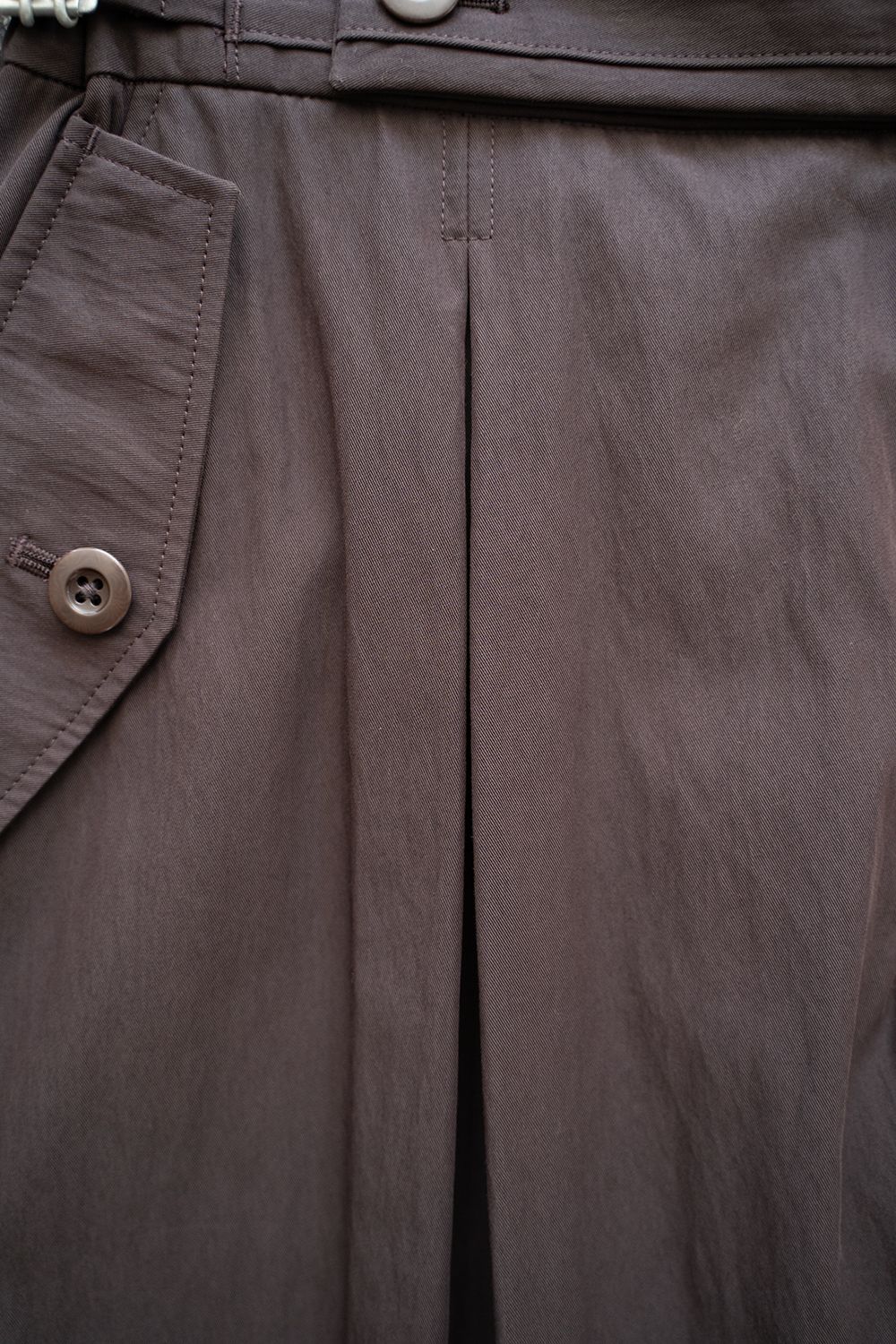 【ラスト1点】2-Tack Cotton-Nylon Military Pants/2タックコットンナイロンミリタリーパンツ(BROWN)