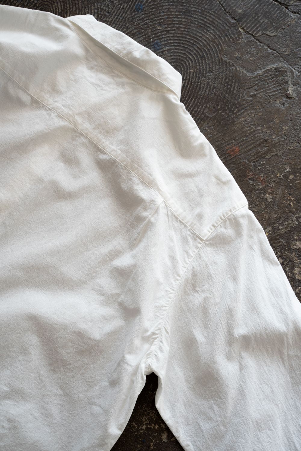 強撚OCブロードシャツ(白)