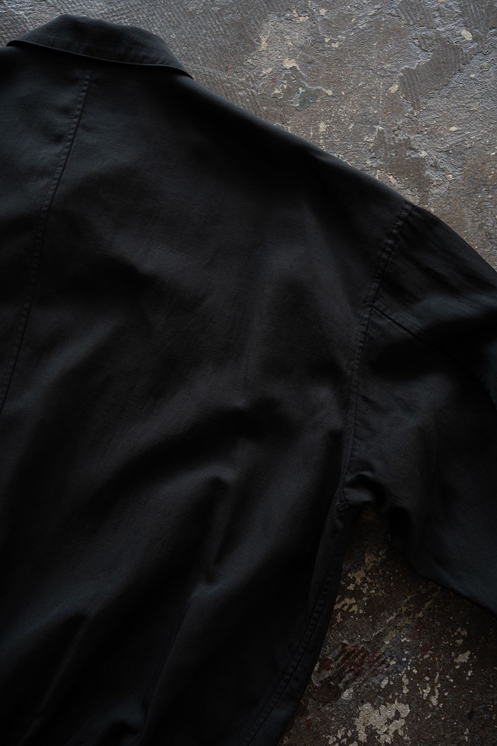 【26SS】ピグメントプリントジップブルゾン(BLACK)